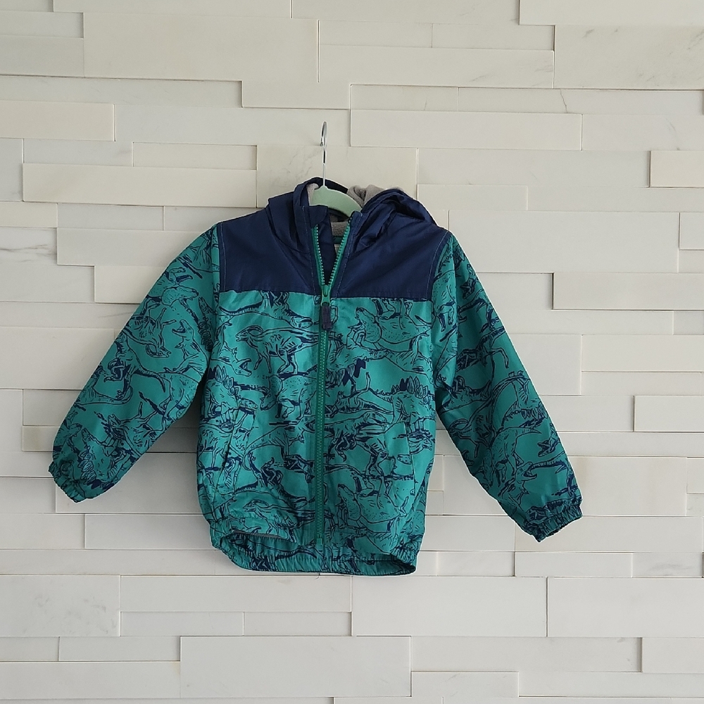 Carter's Teal and Navy Dinosaur Jacket
